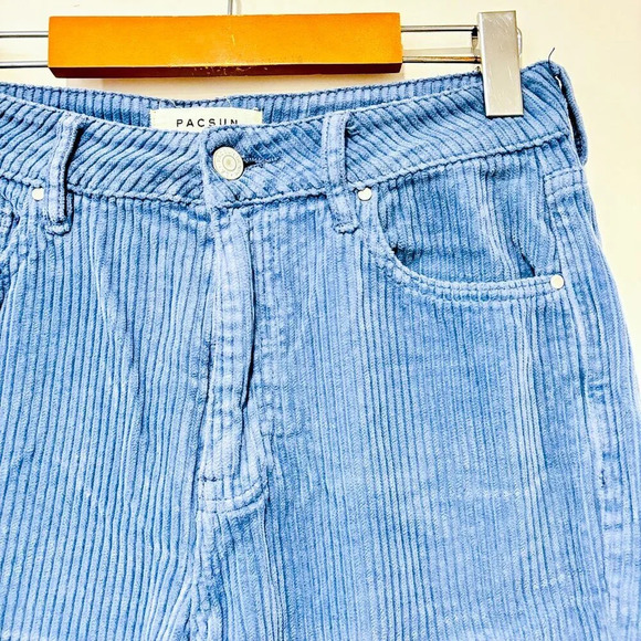 PACSUN Mom  jeans in blue corduroy - Picture 6 of 10